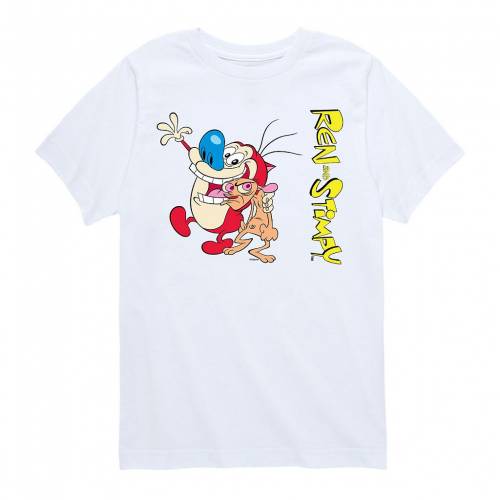 キャラクター クラシック Tシャツ 白色 ホワイト ジュニア キッズ Licensed Character Nickelodeon Ren Stimpy Classic Tee White Theconnect Co Zw