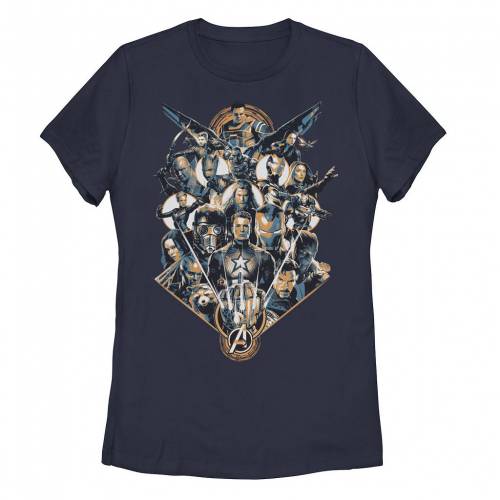 【★百貨店SALE★6/11夜夜中2時迄】文字記号 プルオーバー 紺色 米国海軍 AVENGERS: 【 LICENSED CHARACTER MARVEL ENDGAME TONAL GROUP SHOT TEE / NAVY 】 キッズ もの言う花 マタニティ トップス カットソー