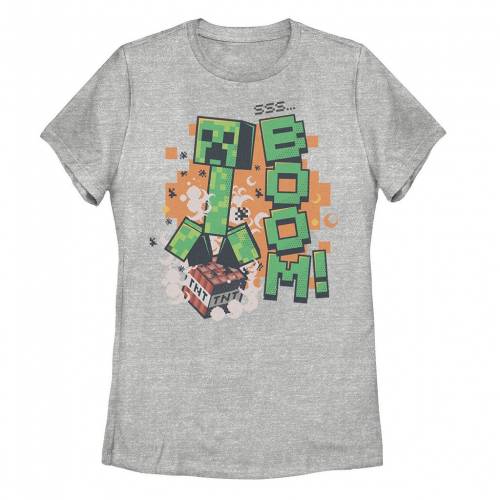 【★百貨店SALE★6/11夜夜中2時迄】文字記号 プルオーバー ギョリュウモドキ 【 LICENSED CHARACTER MINECRAFT BOOM ZOMBIE PORTRAIT TEE / ATHLETIC HEATHER 】 キッズ もの言う花 マタニティ トップス カットソー