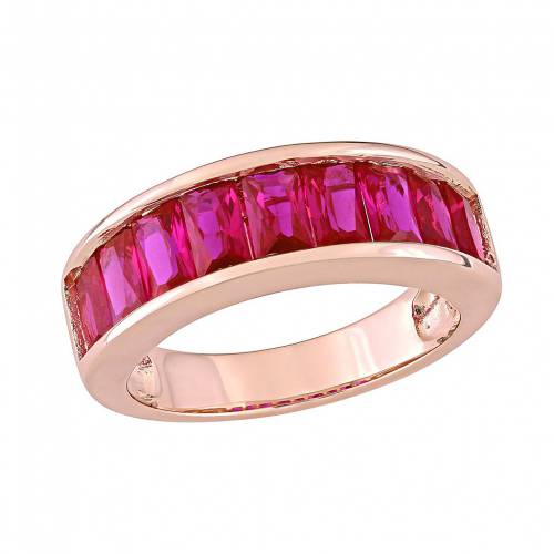 ローズ ゴールド 銀色 シルバー 【 STELLA GRACE 18K ROSE GOLD OVER SILVER LAB-CREATED RUBY ANNIVERSARY BAND / STERLING 】 ジュエリー アクセサリー レディースジュエリー 指輪 リング|スニケス