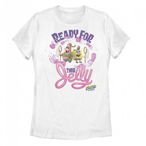 キャラクター スポンジボブ タイム Tシャツ 白色 ホワイト ジュニア キッズ Licensed Character Spongebob Movie Jelly Time Tee White Novix Com