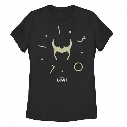 【★百貨店SALE★6/11夜夜中2時迄】文字記号 安全帽 プルオーバー 黒いこと 黒いこと 【 LICENSED CHARACTER MARVEL LOKI CLOCK HELMET TEE / BLACK 】 キッズ もの言う花 マタニティ トップス カットソー