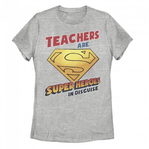 【★百貨店SALE★6/11夜夜中2時迄】文字記号 ディーシー 漫画雑誌 プルオーバー 【 LICENSED CHARACTER DC COMICS SUPERMAN TEACHERS ARE SUPERHEROES IN DISGUISE TEE / 】 キッズ もの言う花 マタニティ トップス カットソー