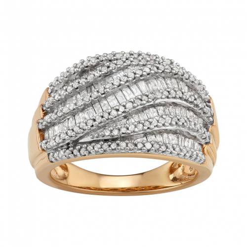 銀色 シルバー ダイヤモンド T.W. 【 UNBRANDED STERLING SILVER 1 CARAT DIAMOND MULTI ROW RING / 】 ジュエリー アクセサリー レディースジュエリー 指輪 リング 102,850円