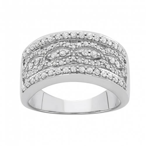 白色 ホワイト ゴールド ダイヤモンド T.W. 【 UNBRANDED 10K WHITE GOLD 7/8 CARAT DIAMOND BAND RING / 】 ジュエリー アクセサリー レディースジュエリー 指輪 リング
