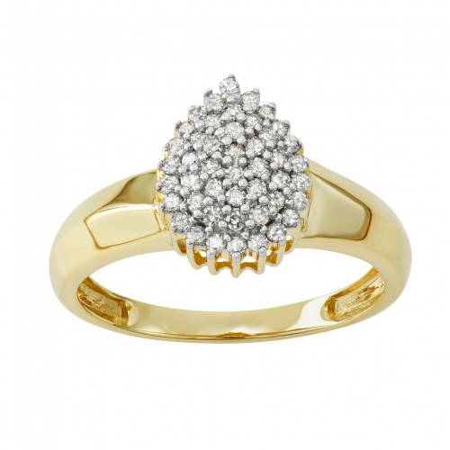 ゴールド ダイヤモンド T.W. 【 UNBRANDED 10K GOLD 1/3 CARAT DIAMOND COCKTAIL RING / 10K GOLD 】 ジュエリー アクセサリー レディースジュエリー 指輪 リング