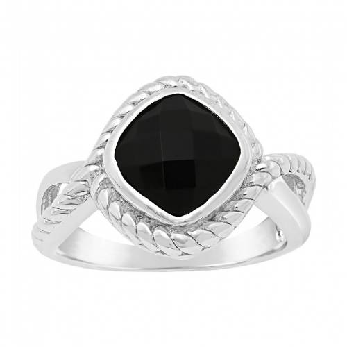 銀色 シルバー 黒色 ブラック 【 GEMMINDED STERLING SILVER BLACK ONYX RING / 】 ジュエリー アクセサリー レディースジュエリー 指輪 リング｜スニケス