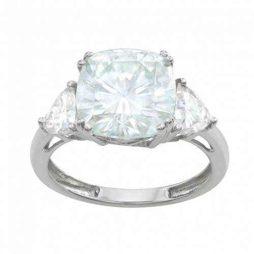 白色 ホワイト ゴールド & T.W. 【 CHARLES & COLVARD 14K WHITE GOLD 5 CARAT LAB-CREATED MOISSANITE 3-STONE RING / 14K WHGOLD 】 ジュエリー アクセサリー レディースジュエリー 指輪 リング 247,900円
