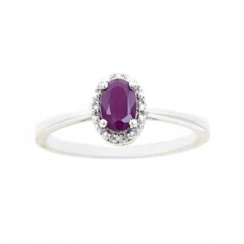 銀色 シルバー ダイヤモンド & 【 CELEBRATION GEMS STERLING SILVER RUBY DIAMOND ACCENT OVAL HALO RING / 】 ジュエリー アクセサリー レディースジュエリー 指輪 リング