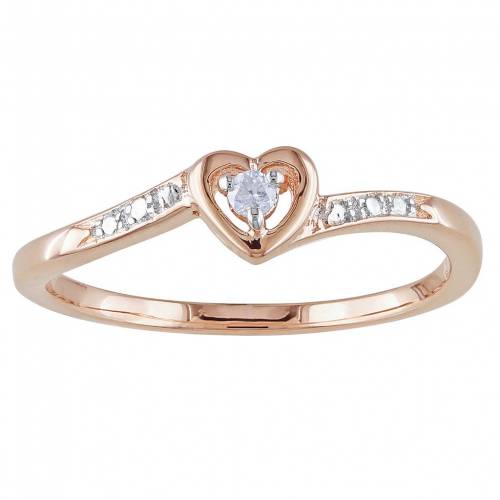 ローズ ゴールド 銀色 シルバー ダイヤモンド 【 STELLA GRACE 18K ROSE GOLD OVER SILVER DIAMOND ACCENT HEART RING / ROSE TONE 】 ジュエリー アクセサリー レディースジュエリー 指輪 リング|スニケス