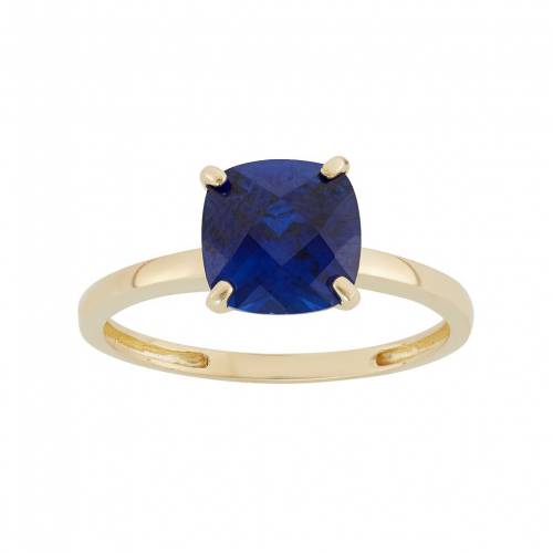 ゴールド 青色 ブルー 【 UNBRANDED DESIGNS BY GIOELLI LAB-CREATED SAPPHIRE 10K GOLD RING / BLUE 】 ジュエリー アクセサリー レディースジュエリー 指輪 リング｜スニケス