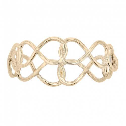 黄色 イエロー ゴールド 【 AU NATURALE 14K YELLOW GOLD INFINITY RING / 14K GOLD 】 ジュエリー アクセサリー レディースジュエリー 指輪 リング