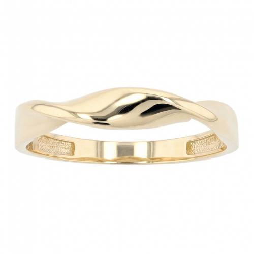 黄色 イエロー ゴールド 【 AU NATURALE 14K YELLOW GOLD TWISTED BAND RING / 14K GOLD 】 ジュエリー アクセサリー レディースジュエリー 指輪 リング 50,400円