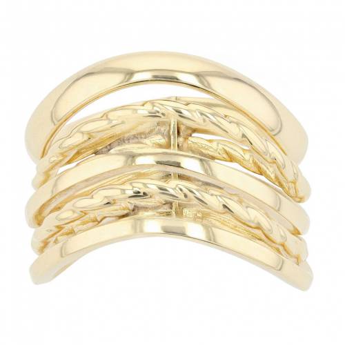 黄色 イエロー ゴールド ウェーブ ウェイブ 【 AU NATURALE 14K YELLOW GOLD FIVE-ROW WAVE RING / 14K GOLD 】 ジュエリー アクセサリー レディースジュエリー 指輪 リング
