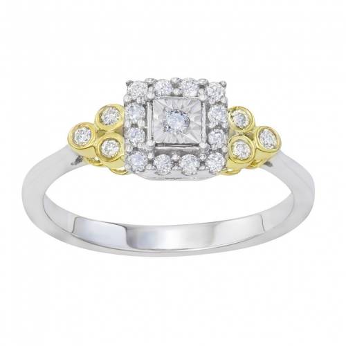 ゴールド ダイヤモンド T.W. 【 UNBRANDED TWO TONE 10K GOLD 1/4 CARAT DIAMOND RING / 10K TWO TONE 】 ジュエリー アクセサリー レディースジュエリー 指輪 リング