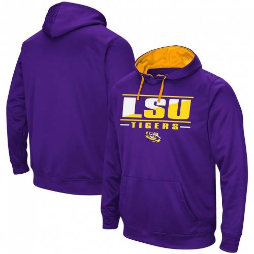 セール 登場から人気沸騰 コロシアム Colosseum 紫 パープル ルイジアナステイト タイガース フーディー パーカー ファイティングタイガース Purple Colosseum Dean Slash Stack Lsu メンズファッション トップス スウェ スニケス 21新発