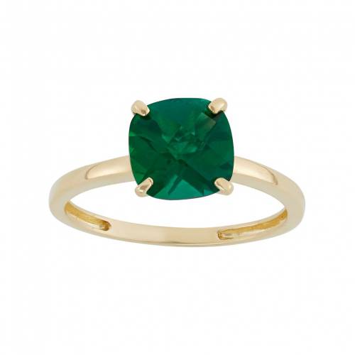 ゴールド 緑 グリーン 【 DESIGNS BY GIOELLI LAB-CREATED EMERALD 10K GOLD RING / GREEN 】 ジュエリー アクセサリー レディースジュエリー 指輪 リング