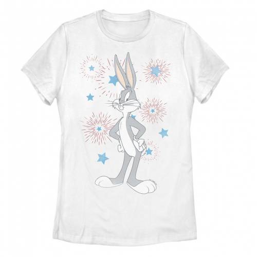 キャラクター Tシャツ ホワイト ホワイト Licensed Character Looney Tunes Bugs Bunny Fireworks Tee White Angliaacademy Com