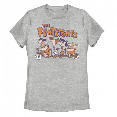 【★百貨店SALE★6/11夜夜中2時迄】文字記号 プルオーバー ギョリュウモドキ 【 LICENSED CHARACTER THE FLINTSTONES GROUP SHOT BIKE RIDE TEE / ATHLETIC HEATHER 】 キッズ もの言う花 マタニティ トップス カットソー