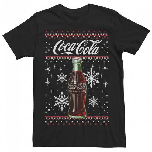 キャラクター クラシック クリスマス トレーナー Tシャツ 【 LICENSED CHARACTER COCA-COLA CLASSIC BOTTLE CHRISTMAS SWEATER STYLE TEE / 】 メンズファッション トップス カットソー｜スニケス