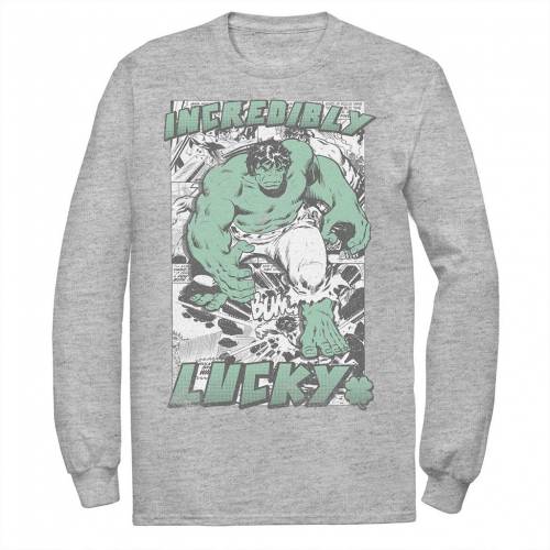 キャラクター Tシャツ ヘザー ST. PATRICK'S 【 LICENSED CHARACTER MARVEL HULK INCREDIBLY LUCKY TEE / ATHLETIC HEATHER 】 メンズファッション トップス カットソー|スニケス