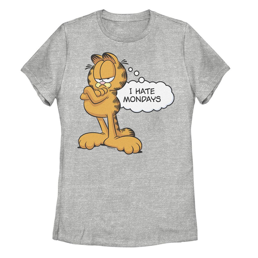 【★百貨店SALE★6/11夜夜中2時迄】文字記号 グラフィック プルオーバー ギョリュウモドキ 【 LICENSED CHARACTER GARFIELD I HATE MONDAYS SASSY GRAPHIC TEE / ATHLETIC HEATHER 】 キッズ もの言う花 マタニティ トップス カットソー