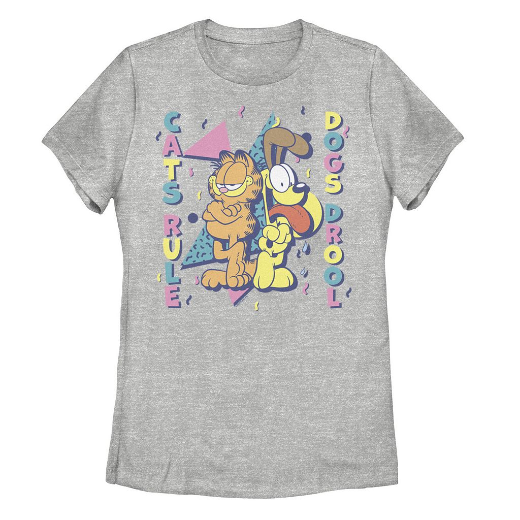 【★百貨店SALE★6/11夜夜中2時迄】文字記号 グラフィック プルオーバー ギョリュウモドキ 【 LICENSED CHARACTER GARFIELD CATS RULE RETRO HUMOR GRAPHIC TEE / ATHLETIC HEATHER 】 キッズ もの言う花 マタニティ トップス カットソー