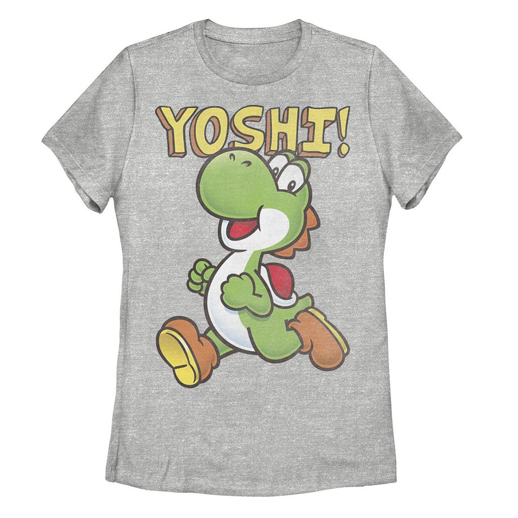 【★百貨店SALE★6/11夜夜中2時迄】文字記号 グラフィック プルオーバー ギョリュウモドキ 【 LICENSED CHARACTER NINTENDO SUPER MARIO YOSHI INTRO JUMP GRAPHIC TEE / ATHLETIC HEATHER 】 キッズ もの言う花 マタニティ トップス カットソー