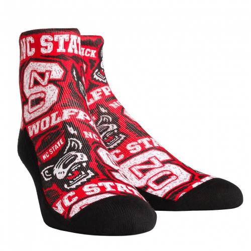 新版 Unbranded スケートボード ウルフパック ロゴ 靴下 ノースカロライナステート State Unbranded Logo Sketch Quarter Socks Nst Multi インナー 下着 ナイトウエア レディース 下 レッグ 手数料安い Rto Cl