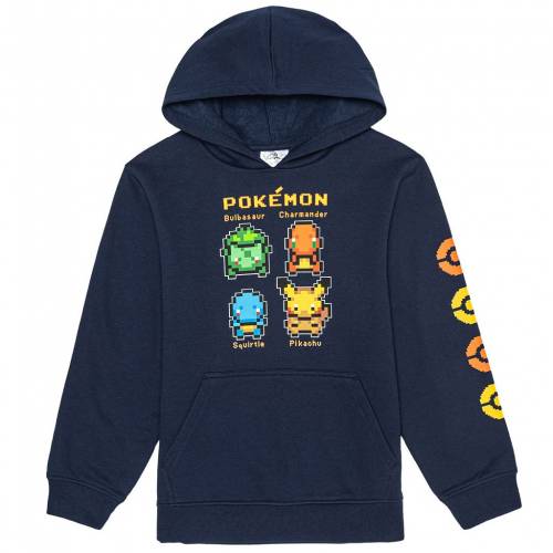 性格 グラフィック フーディー パーカー 紺色 紺 Pikachu Charmander 坊さん キッズ Licensed Character Pokemon Bulbasaur Squirtle Graphic Hoodie Navy Crochetsociety Co Uk