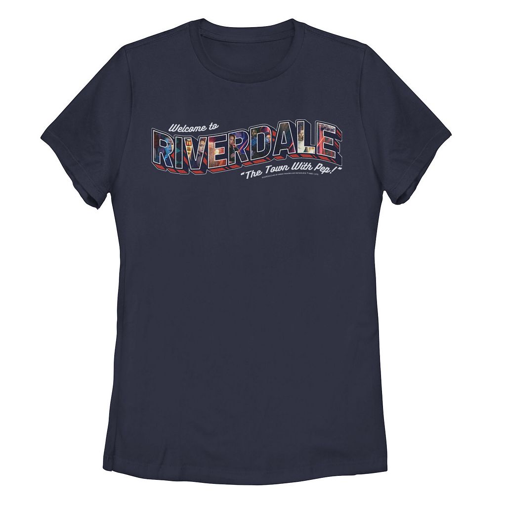 【★百貨店SALE★6/11夜夜中2時迄】文字記号 プルオーバー 紺色 米国海軍 【 LICENSED CHARACTER RIVERDALE THE TOWN WITH PEP POSTCARD TEE / NAVY 】 キッズ もの言う花 マタニティ トップス カットソー
