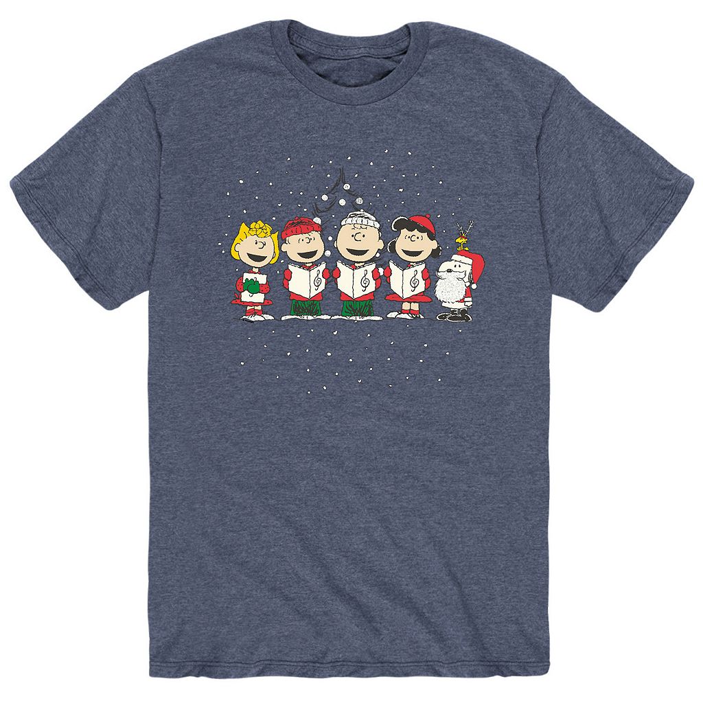 文字記号 クリスマス ティーシャツ 黄味がかった 黄み 【 LICENSED CHARACTER PEANUTS CHRISTMAS TEE / YELLOW 】 メンズ流行り物 トップス カットソー Tシャツ・カットソー-メンズファッション