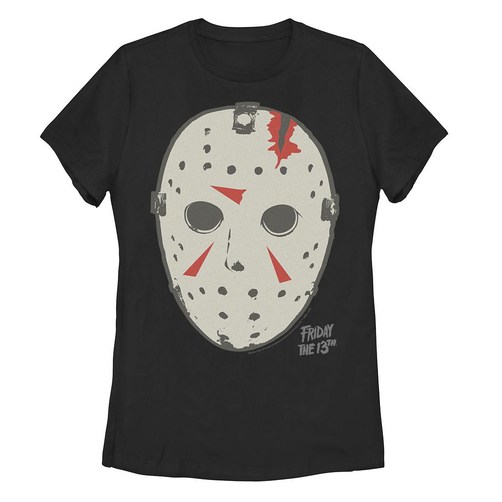 【★百貨店SALE★6/11夜夜中2時迄】文字記号 プルオーバー 黒いこと 黒いこと 【 LICENSED CHARACTER FRIDAY THE 13TH JASON MASK TEE / BLACK 】 キッズ もの言う花 マタニティ トップス カットソー