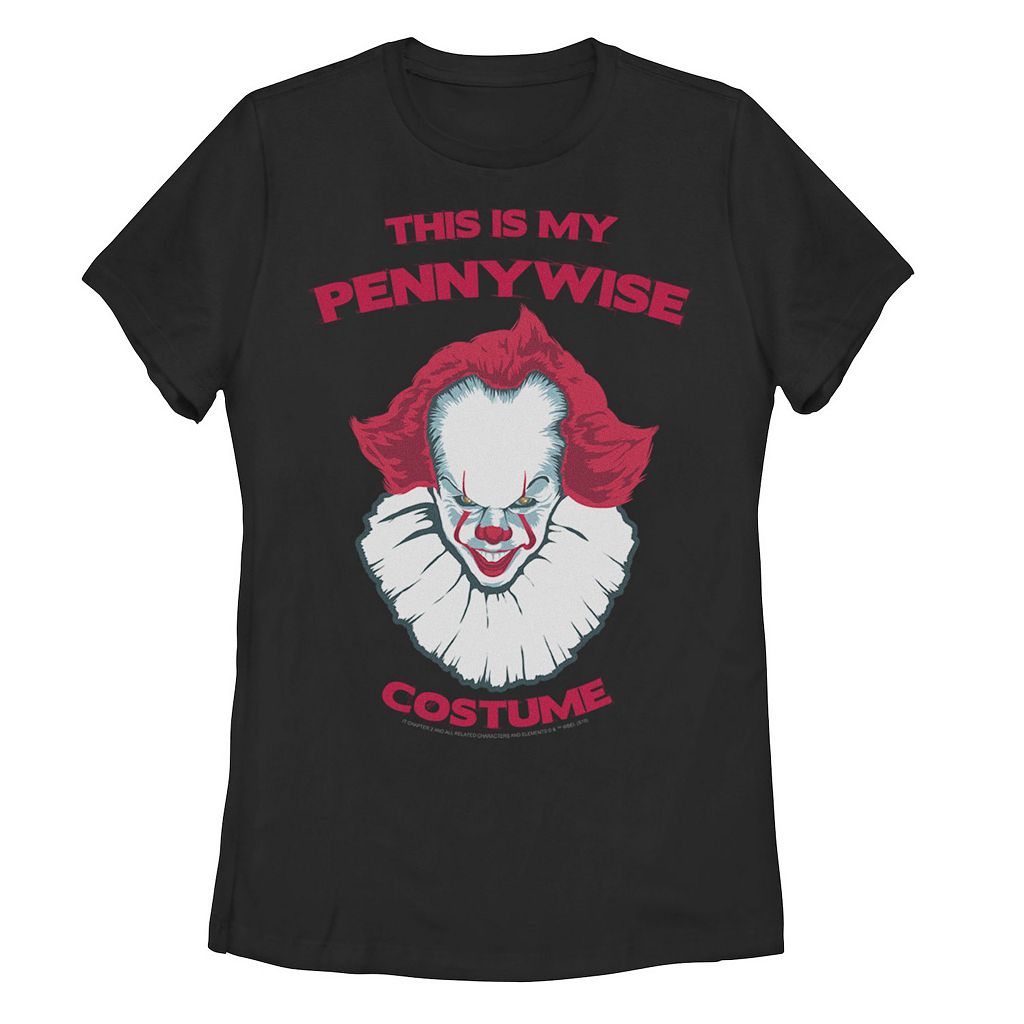 【★百貨店SALE★6/11夜夜中2時迄】文字記号 プルオーバー 黒いこと 黒いこと 【 LICENSED CHARACTER THIS IS MY PENNYWISE COSTUME TEE / BLACK 】 キッズ もの言う花 マタニティ トップス カットソー