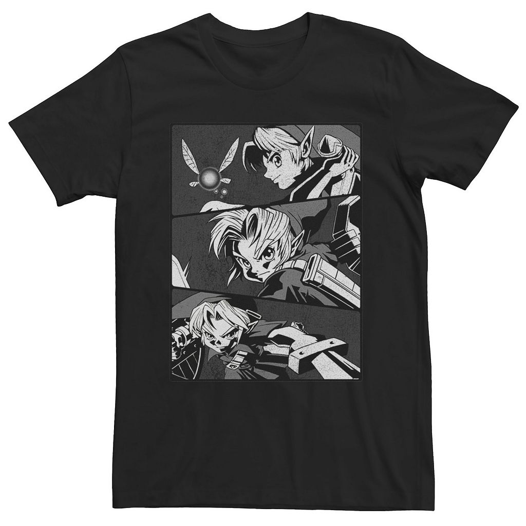 キャラクター Tシャツ 黒色 ブラック 【 LICENSED CHARACTER NINTENDO ZELDA YOUNG LINK NAVI ANGLED PANELS TEE / BLACK 】 メンズファッション トップス カットソー｜スニケス 13,774円