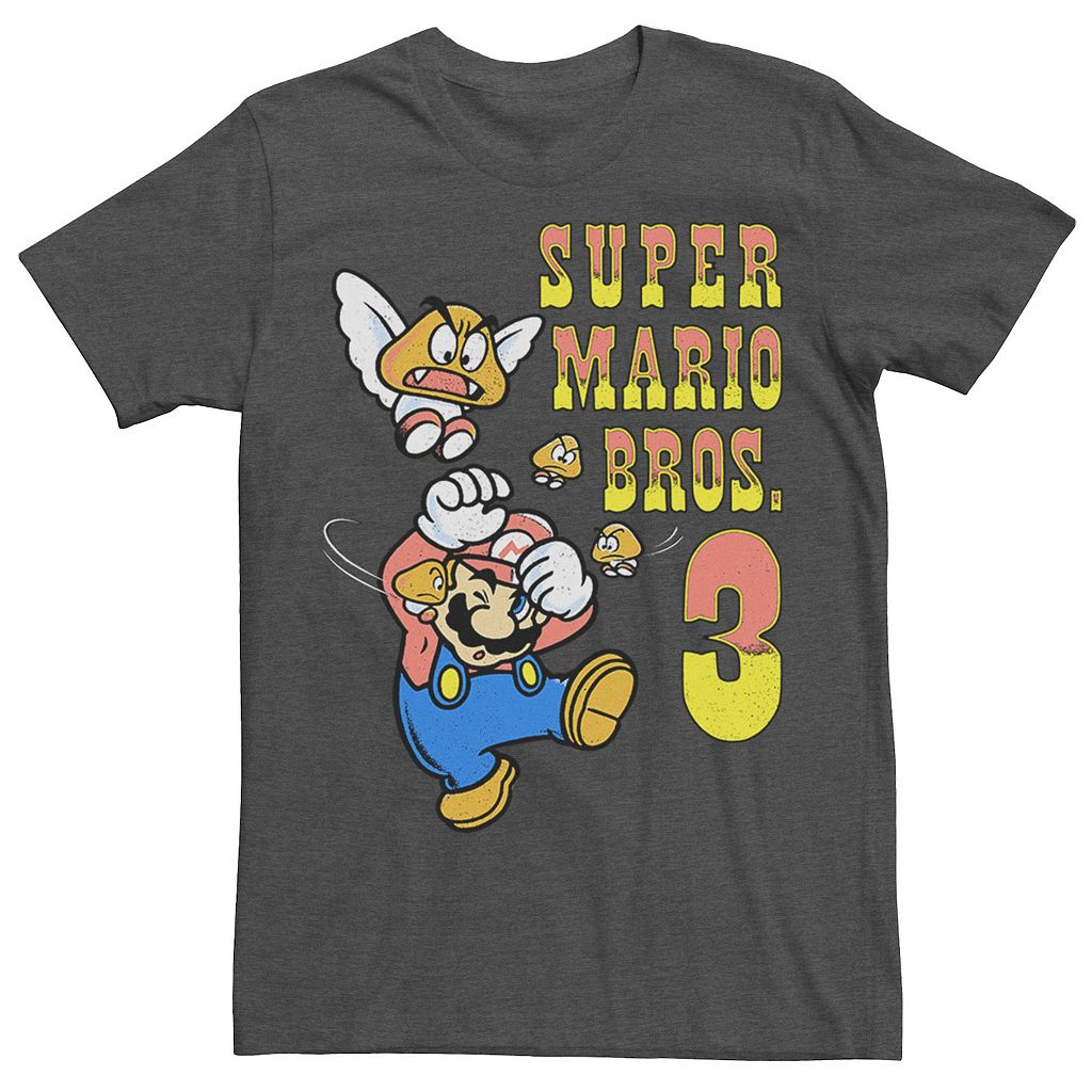 キャラクター Tシャツ チャコール ヘザー 【 LICENSED CHARACTER SUPER MARIO 3 FLYING GOOMBAS TEE / CHARCOAL HEATHER 】 メンズファッション トップス カットソー｜スニケス