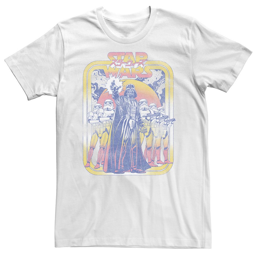 キャラクター ビンテージ ヴィンテージ Tシャツ 白色 ホワイト スターウォーズ 【 LICENSED CHARACTER STAR WARS DARTH VADAR STORM TROOPERS VINTAGE POP COVER TEE / WHITE 】 メンズファッション トップス カットソ｜スニケス