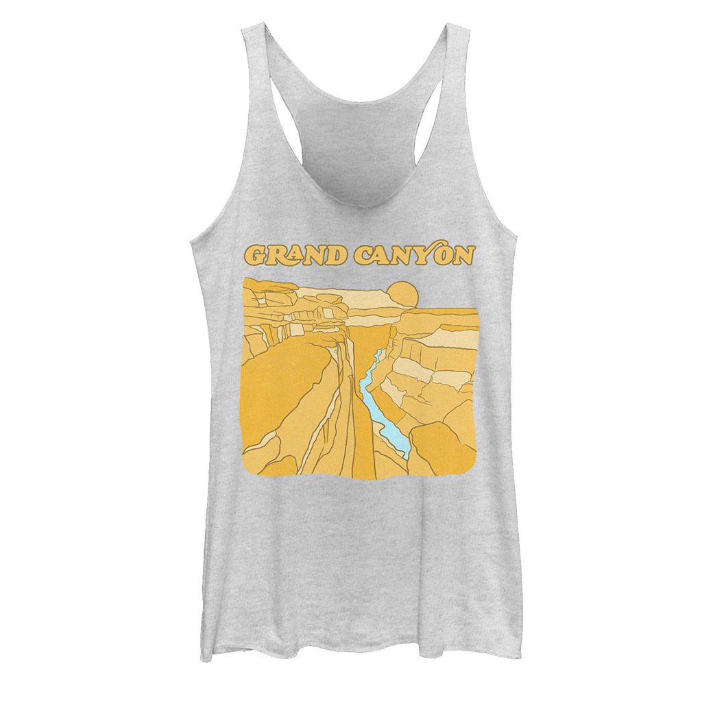 グランド タンクトップ 白色 ホワイト ヘザー 【 UNBRANDED GRAND CANYON COLORFUL LANDSCAPE TANK TOP / WHITE HEATHER 】 キッズ ベビー マタニティ トップス画像