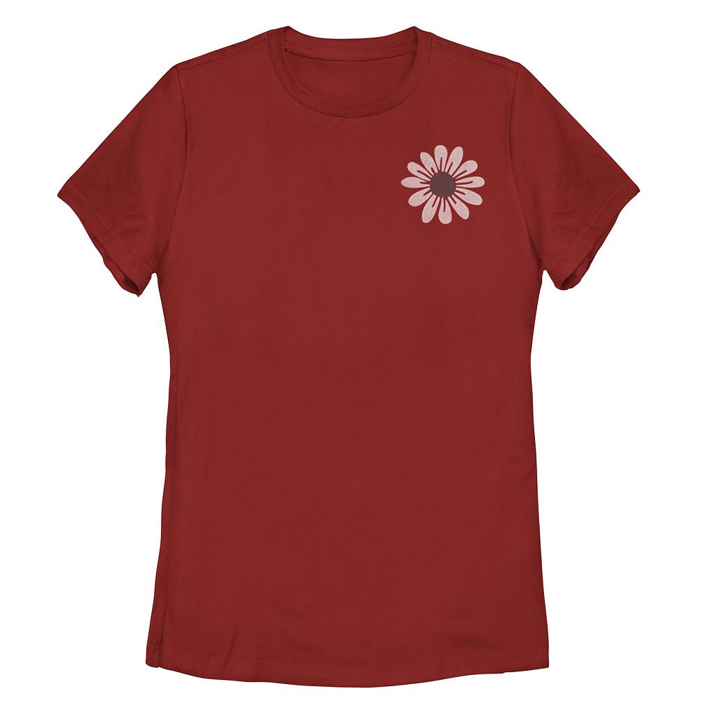 【★百貨店SALE★6/11夜夜中2時迄】グラフィック プルオーバー しろがね色 しろがね色 【 UNBRANDED SIMPLE DAISY LEFT CHEST GRAPHIC TEE / SILVER 】 キッズ もの言う花 マタニティ トップス カットソー