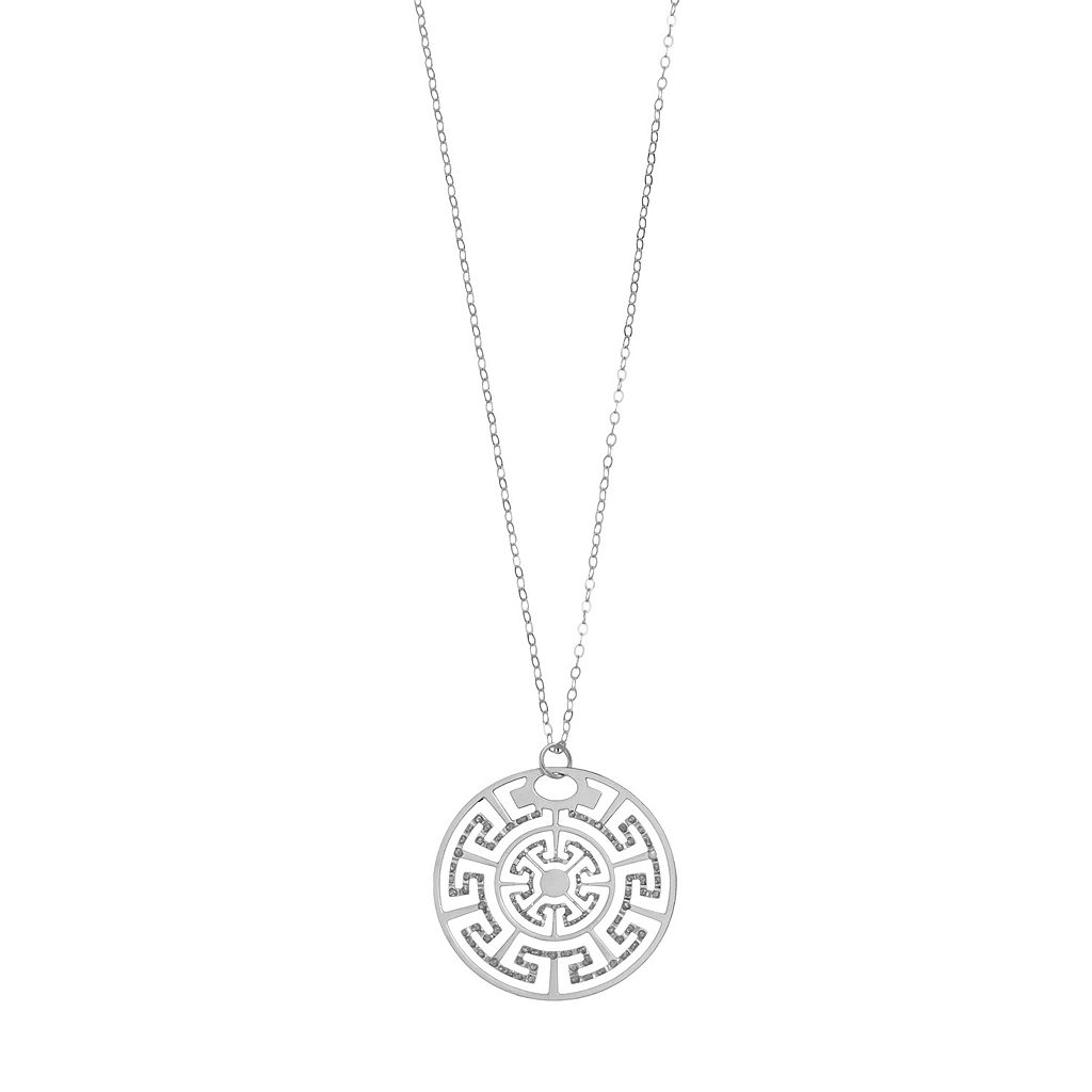 ダイヤモンド プラチナム 銀色 シルバー ネックレス & 【 DIAMOND MYSTIQUE PLATINUM OVER SILVER DIAMOND ACCENT PENDANT NECKLACE / PLATINUM OVER SILVER 】 ジュエリー アクセサリー レディースジュエリー ペンダント