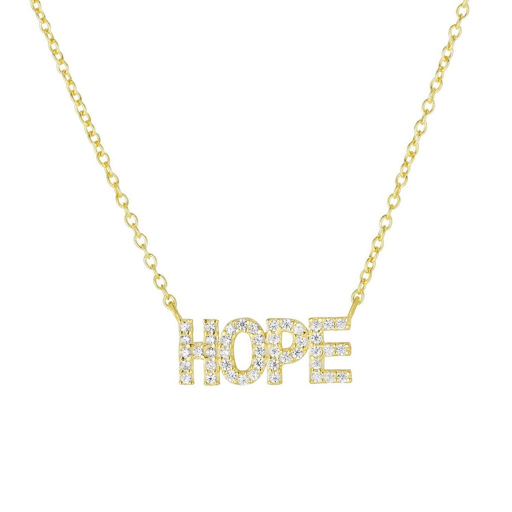 ネックレス HOPE" 【 SUNKISSED STERLING CUBIC ZIRCONIA NECKLACE / 】 ジュエリー アクセサリー レディースジュエリー ペンダント 16,200円
