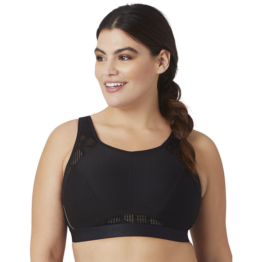 スポーツブラ 【 GLAMORISE PLUS SIZE FULL-FIGURE WIRELESS NO-SWEAT MESH SPORTS BRA 1068 / 】 インナー 下着 ナイトウエア レディース ブラジャー 19,080円