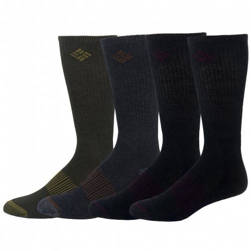 海外輸入 コロンビア Columbia カジュアル ブーツ 靴下 緑 グリーン 灰色 グレー グレイ Green Gray Columbia 4pack Casual Boot Socks インナー 下着 ナイトウエア メンズ 下 レッグw 現金特価 Feelgoodsongs Fun