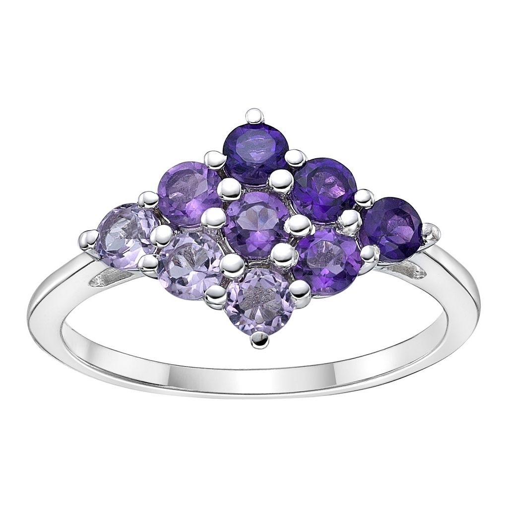 銀色 シルバー 【 GEMMINDED STERLING SILVER AMETHYST RING / STERLING SILVER 】 ジュエリー アクセサリー レディースジュエリー 指輪 リング|スニケス