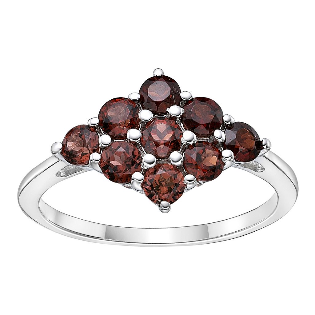 銀色 シルバー 【 GEMMINDED STERLING SILVER GARNET RING / STERLING SILVER 】 ジュエリー アクセサリー レディースジュエリー 指輪 リング