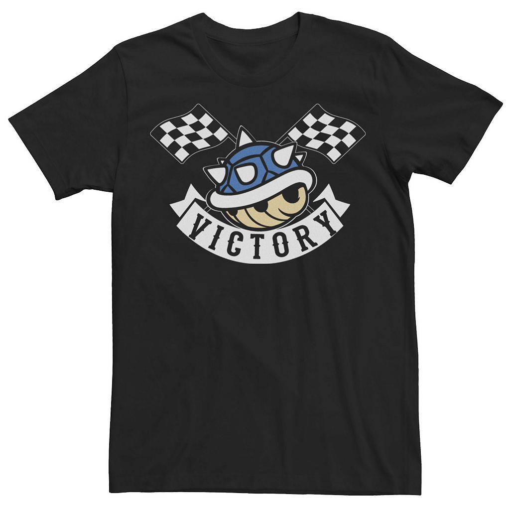 キャラクター 青色 ブルー シェル ビクトリー Tシャツ 黒色 ブラック 【 LICENSED CHARACTER NINTENDO BLUE SHELL VICTORY PORTRAIT TEE / BLACK 】 メンズファッション トップス カットソー｜スニケス