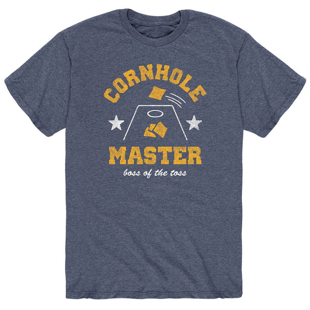 キャラクター Tシャツ ヘザー 青色 ブルー 【 LICENSED CHARACTER CORNHOLE MASTER TEE / HEATHER BLUE 】 メンズファッション トップス カットソー