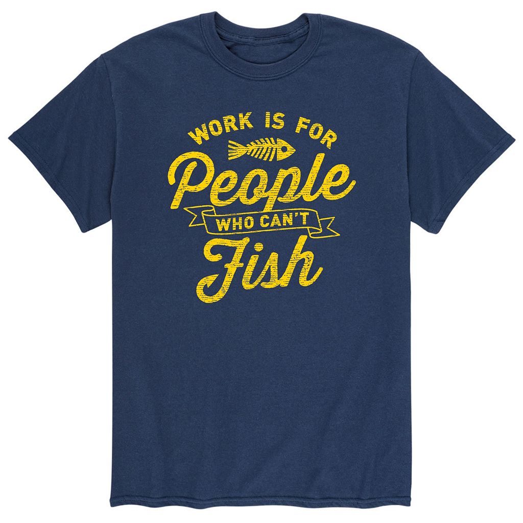 キャラクター Tシャツ 紺色 ネイビー 【 LICENSED CHARACTER WORK FOR PEOPLE WHO CANT FISH TEE / NAVY 】 メンズファッション トップス カットソー 12,780円