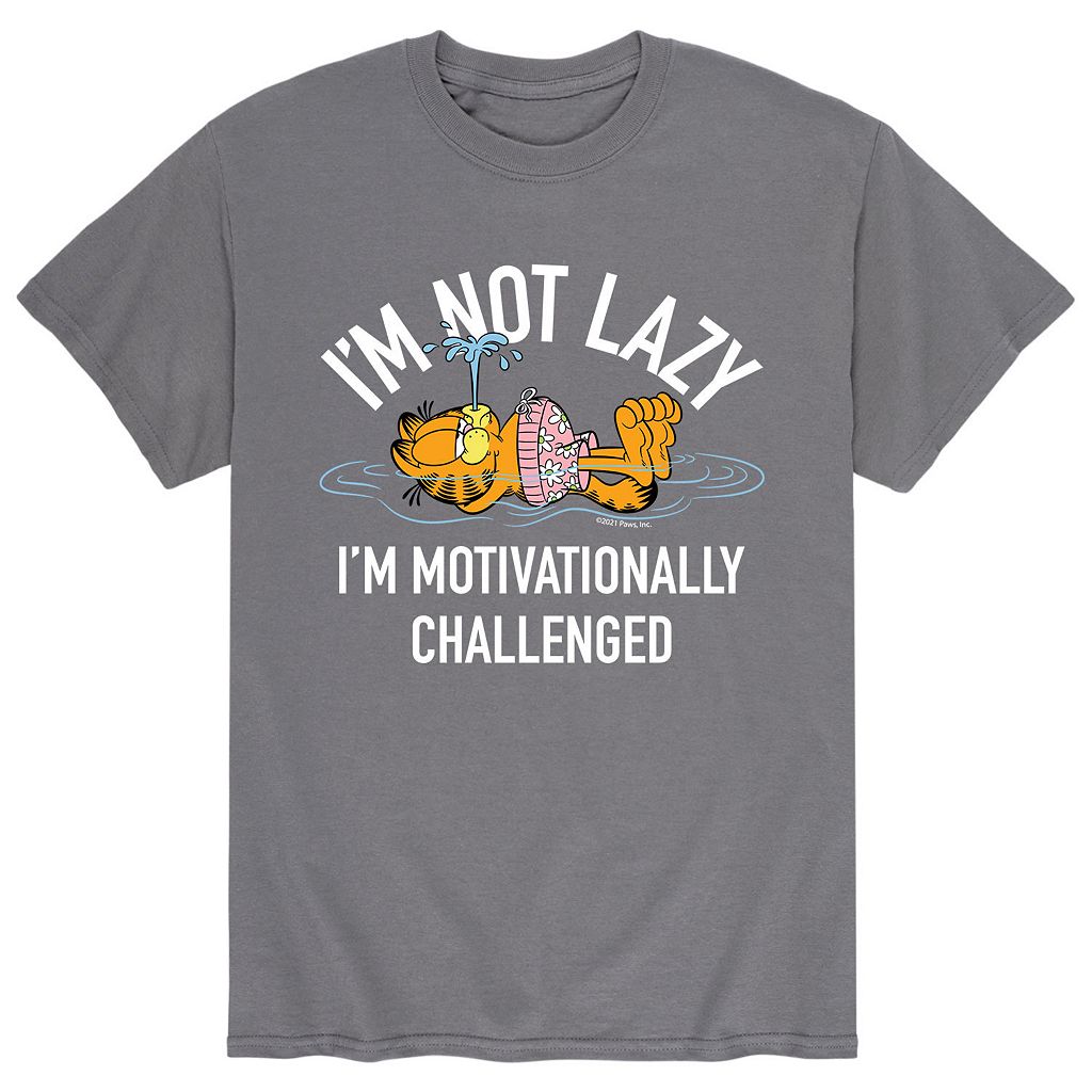 キャラクター Tシャツ 【 LICENSED CHARACTER GARFIELD IM NOT LAZY TEE / 】 メンズファッション トップス カットソー