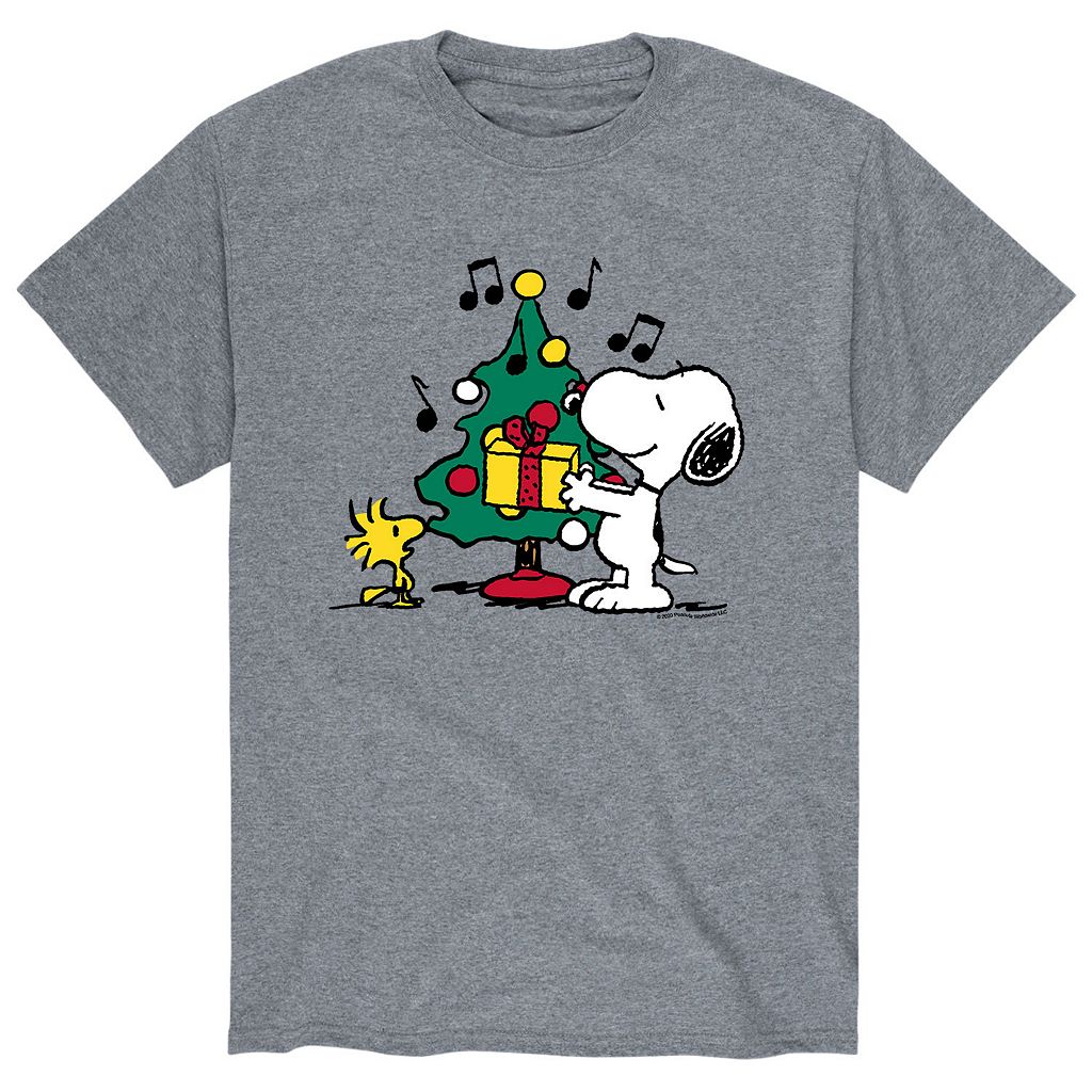 キャラクター クリスマス Tシャツ 【 LICENSED CHARACTER PEANUTS CHRISTMAS TREE TEE / 】 メンズファッション トップス カットソー